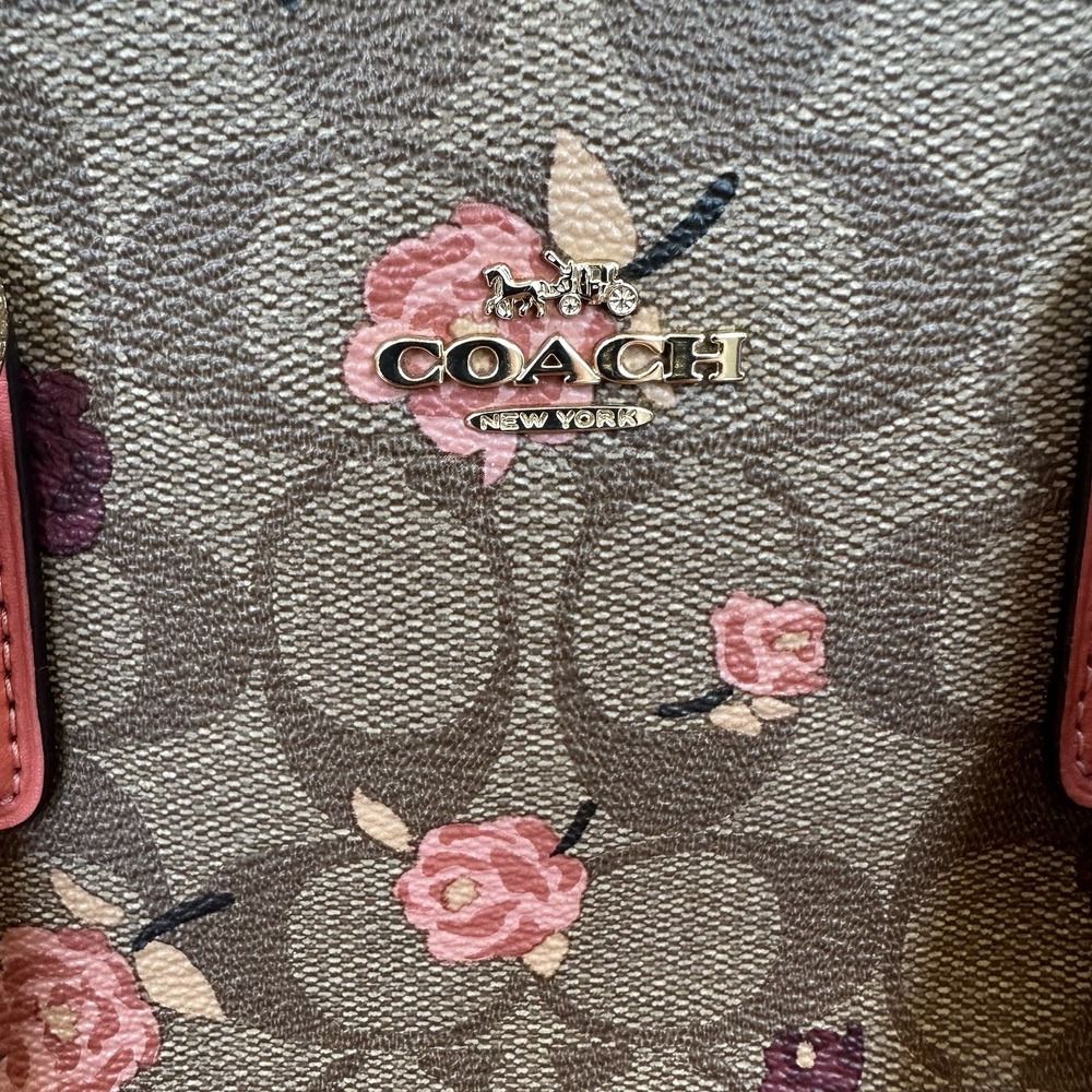 Coach Multicolor Floral Print Signature Coated Canvas and Leather Mini Surrey - Picture 3 of 10